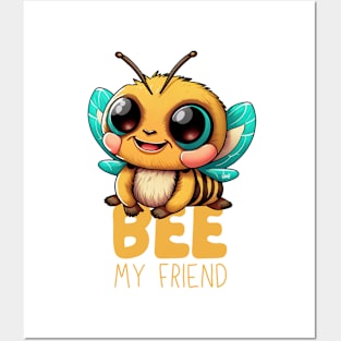 Bee My Friend: Charming Comic Bee Art Posters and Art